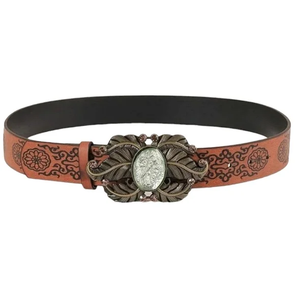 Accessories | Leaf Buckle Vintage Style Belt | Poshmark display picture 2